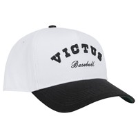 Victus Snapback Baseball Hat, Black/Cream