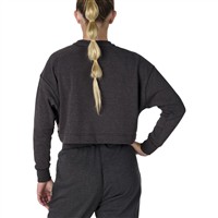 Easton Women's Jen Schro Cropped Softball Crew Sweatshirt, Charcoal