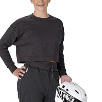 Easton Women's Jen Schro Cropped Softball Crew Sweatshirt, Charcoal