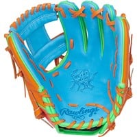 Rawlings LE Heart of the Hide Fun Burst 11.5in Baseball Glove (PROR204 2CBO), Blue/Green