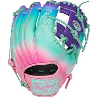 Rawlings LE Heart of the Hide Fun Burst 11.5in Baseball Glove (PROR204 2PUP), Purple/Pink