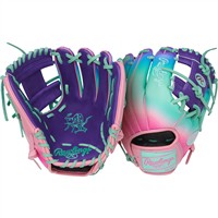 Rawlings LE Heart of the Hide Fun Burst 11.5in Baseball Glove (PROR204 2PUP), Purple/Pink