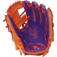 Rawlings LE Heart of the Hide Fun Burst 11.5in Baseball Glove (PROR204 2PUO)_, Purple/Orange