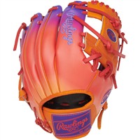 Rawlings LE Heart of the Hide Fun Burst 11.5in Baseball Glove (PROR204 2PUO)_, Purple/Orange