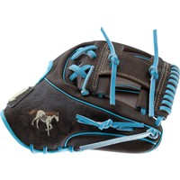Marucci Limited Edition Nightshift Stallion 11.5in Baseball Glove (MFGNTSHFT-0302), Black/Blue