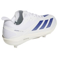 adidas Mens Adizero Electric 2.0 Metal Baseball Cleats, White/Royal