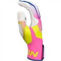 Easton Adult Limited Edition Walk Off Ethos The Dub Batting Gloves, White/Pink