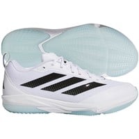 adidas Mens Adizero Impact 2.0 Baseball Turf Shoe, White/Black
