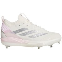 adidas Womens Adizero Instinct 2.0 Metal Softbal Cleats, White/Pink