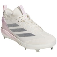 adidas Womens Adizero Instinct 2.0 Metal Softbal Cleats, White/Pink