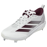adidas Womens Adizero Instinct 2.0 Metal Softbal Cleats, White/Maroon