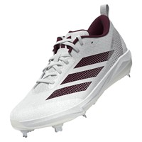 adidas Womens Adizero Instinct 2.0 Metal Softbal Cleats, White/Maroon