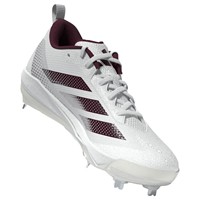 adidas Womens Adizero Instinct 2.0 Metal Softbal Cleats, White/Maroon