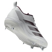adidas Womens Adizero Instinct 2.0 Metal Softbal Cleats, White/Maroon