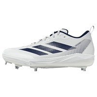 adidas Womens Adizero Instinct 2.0 Metal Softbal Cleats, White/Navy