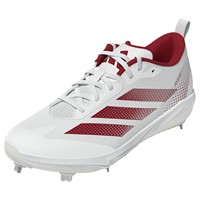 adidas Womens Adizero Instinct 2.0 Metal Softbal Cleats, White/Red