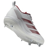 adidas Womens Adizero Instinct 2.0 Metal Softbal Cleats, White/Red