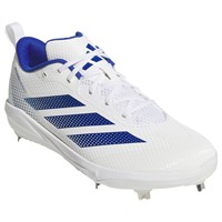 adidas Womens Adizero Instinct 2.0 Metal Softbal Cleats, White/Royal
