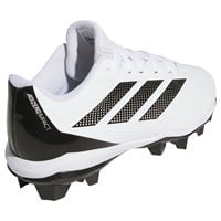 adidas Youth Adizero Impact TPU MD 2.0 Molded Baseball Cleats, White/Black