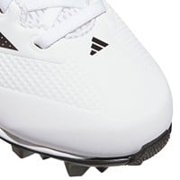 adidas Youth Adizero Impact TPU MD 2.0 Molded Baseball Cleats, White/Black