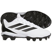 adidas Youth Adizero Impact TPU MD 2.0 Molded Baseball Cleats, White/Black