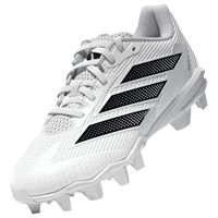 adidas Youth Adizero Insinct MD 2.0 Molded Softball Cleats, White/Black
