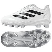 adidas Youth Adizero Insinct MD 2.0 Molded Softball Cleats, White/Black