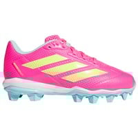 adidas Youth Adizero Insinct MD 2.0 Molded Softball Cleats, Pink/Blue