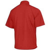 Richardson Men's PTS Barrage Short Sleeve Wind Shirt Cage Jacket, Red