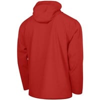 Richardson Men's PTS Barrage Long Sleeve Hooded Wind Shirt Cage Jacket, Red