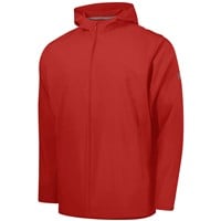 Richardson Men's PTS Barrage Long Sleeve Hooded Wind Shirt Cage Jacket, Red