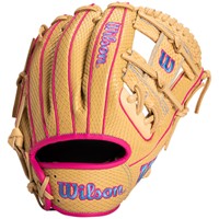 Wilson Exclusive A1000 1786 11.5in Baseball Glove (WBW103467115), Blonde/Pink