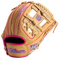 Wilson Exclusive A1000 1786 11.5in Baseball Glove (WBW103467115), Blonde/Pink