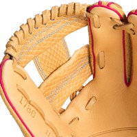 Wilson Exclusive A1000 1786 11.5in Baseball Glove (WBW103467115), Blonde/Pink