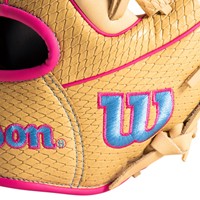 Wilson Exclusive A1000 1786 11.5in Baseball Glove (WBW103467115), Blonde/Pink