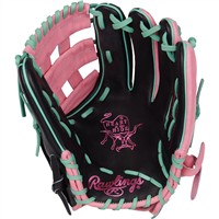 Rawlings HOH ColorSync 9.0 12.25in Baseball Glove (PROR207-6BP), Black/Pink