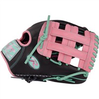Rawlings HOH ColorSync 9.0 12.25in Baseball Glove (PROR207-6BP), Black/Pink