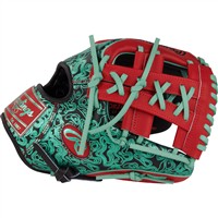 Rawlings HOH ColorSync 9.0 11.5in Baseball Glove (PROR204W-32BS), Black/Scarlet