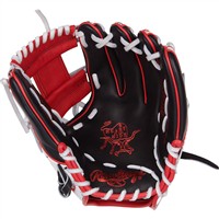 Rawlings HOH ColorSync 9.0 11.5in Baseball Glove (PROR314-2BSS), Black/Scarlet
