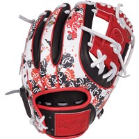 Rawlings HOH ColorSync 9.0 11.5in Baseball Glove (PROR314-2BSS), Black/Scarlet