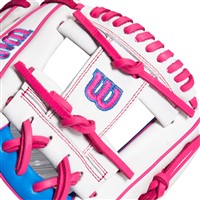 Wilson Exclusive A1000 1786 11.5in Baseball Glove (WBW103468115), White/Blue