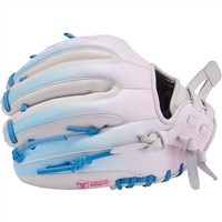 Easton ColorSplash 2.0 11.75in Fastpitch Softball Glove (PCFP715-2C), White/Blue