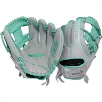 Easton ColorSplash 2.0 11.75in Fastpitch Softball Glove (PCFP715-2C), Grey/Mint