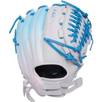 Easton ColorSplash 2.0 12in Fastpitch Softball Glove (PCFP120-15C), White/Blue