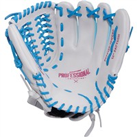 Easton ColorSplash 2.0 12in Fastpitch Softball Glove (PCFP120-15C), White/Blue