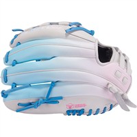 Easton ColorSplash 2.0 12in Fastpitch Softball Glove (PCFP120-15C), White/Blue