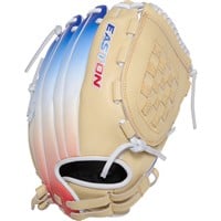 Easton ColorSplash 2.0 12.5in Fastpitch Softball Glove (PCFP125-3C), Camel/Red