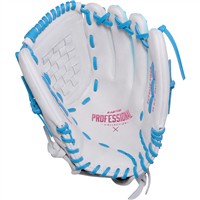 Easton ColorSplash 2.0 12.5in Fastpitch Softball Glove (PCFP125-3C), White/Blue