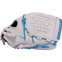 Easton ColorSplash 2.0 12.5in Fastpitch Softball Glove (PCFP125-3C), White/Blue