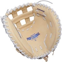 Easton ColorSplash 2.0 34in Fastpitch Softball Catcher's Mitt (PCFPCM34C), Camel/Red
